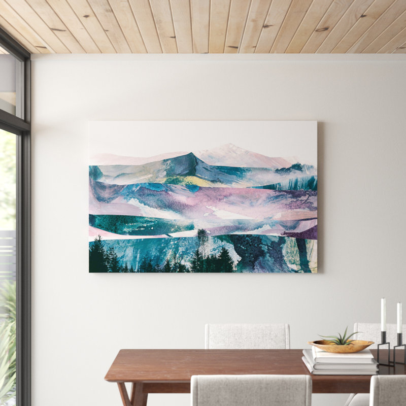 «Pink Range» par Dan Hobday, impression sur toile tendue, H 40 po x l 60 po x 1,5 po