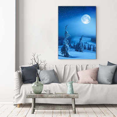 Full Moon - Wrapped Canvas Print
