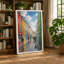 Colorful Street Reflected Modern 1 Piece Wrapped Canvas Wall Art-1519731239-1519731242