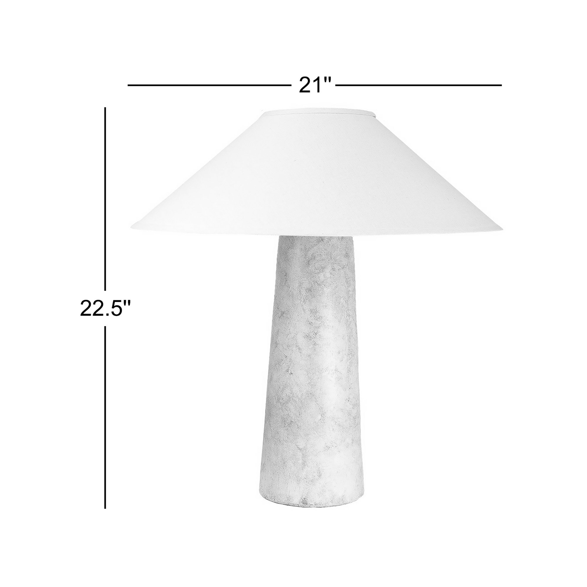 Hemlock Hydrocal Table Lamp, No, Brown