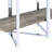 Rectangular Storage Shelf With Finish And 4 Wooden Shelves For Home Decor Bookshelf Metal Frame