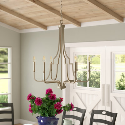 Dawson 6 - Light Dimmable Classic / Traditional Chandelier