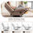 360° Swivel Velvet Recliner Chair Oversized With Mobile Phone Holder-833740519
