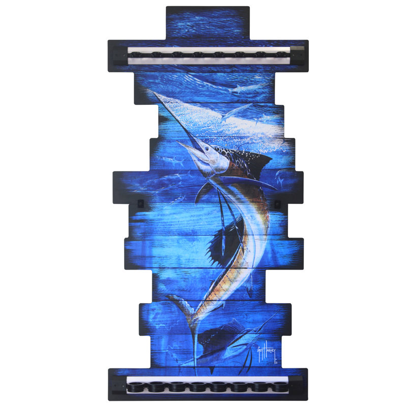 Support mural 8 tiges Guy Harvey