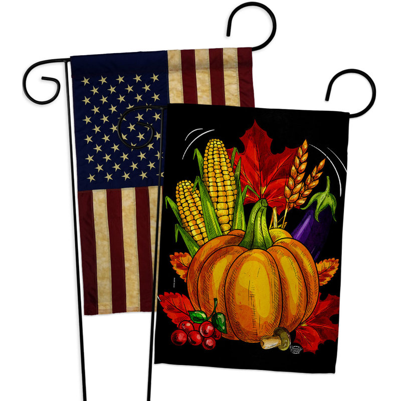 Double Sided 18.5 in. H x 13 in. W Polyester Garden flag