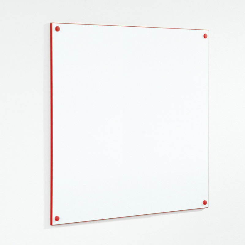 Wall Mounted Whiteboard, Red, 120 cm H x 180 cm W