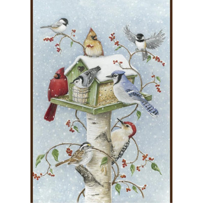 Home Garden 1010097 Winter Birds 28 Inch Decorative, 28 Inch