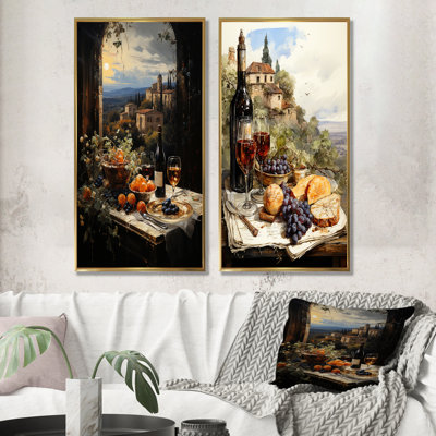 Italian Wine Savory Journey - Wine Wall Art Prints Set Of 2