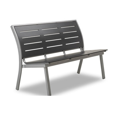 Banc de parc empilable aluminium Bazza