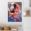 Superbe peinture murale en verre trempé 27,6 po x 39,4 po | 100% verre trempé, épaisseur: 0,16 pouce | Décoration élégante pour le salon ou le bureau, durable et facile à nettoyer, idée de cadeau parfaite