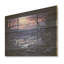 «Purple River Winter Windows III» - Paysage d'hiver sur bois-124742731