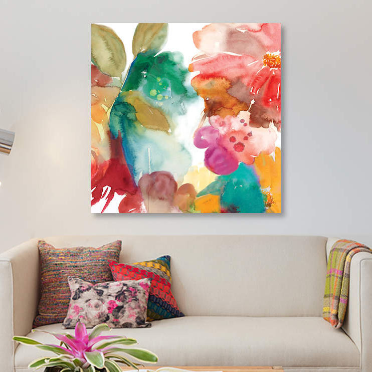 « elena ii », reproduction sur toile, H 26 po x l 26 po x P 1,5 po, Toile tendue, Pas de tapis