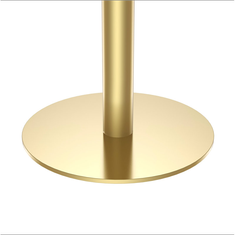 Table bistro carrée moderne avec plateau en faux marbre, assemblage facile, structure en métal robuste, parfaite pour les petits espaces