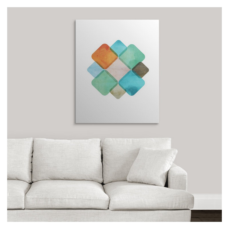 «Mod Tiles», impression, H 48 po x l 38 po x P 1,5 po, Toile