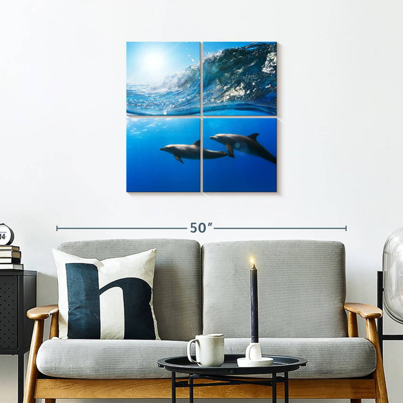 Brampt Dolphin Twosome, 26" H x 26" W