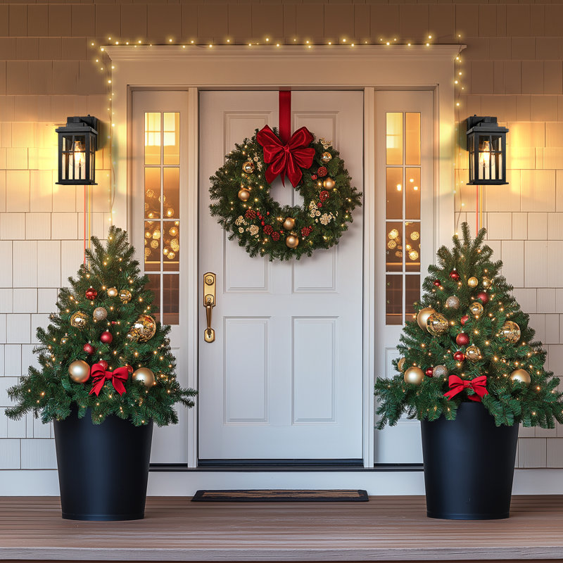 Black Dusk to Dawn Outdoor Wall Sconce with Built-in GFCI Outlet