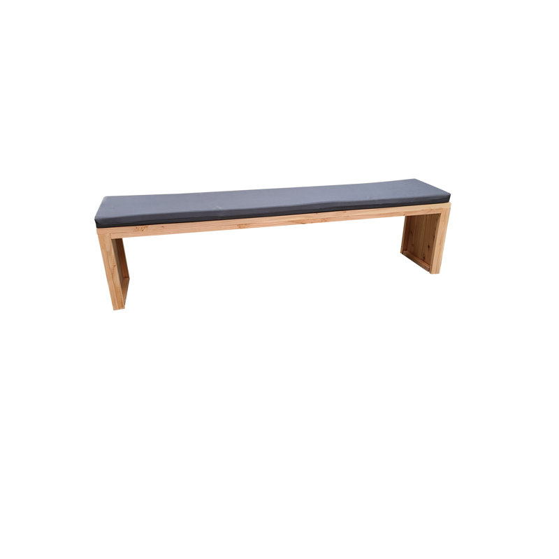 Pitcairn Manufactured Wood Wood Outdoor Bench, 43 cm H x 120 cm W x 38 cm D