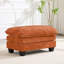 Chaise d'appoint moderne surdimensionnée en chenille avec repose-pieds, ensemble de canapé simple à assise profonde 2 pièces et chaise longue-128983667