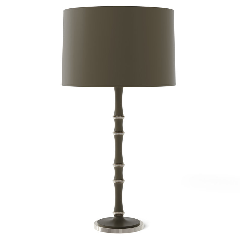 Kane Table Lamp, Celadon, Polished Nickel, Celadon