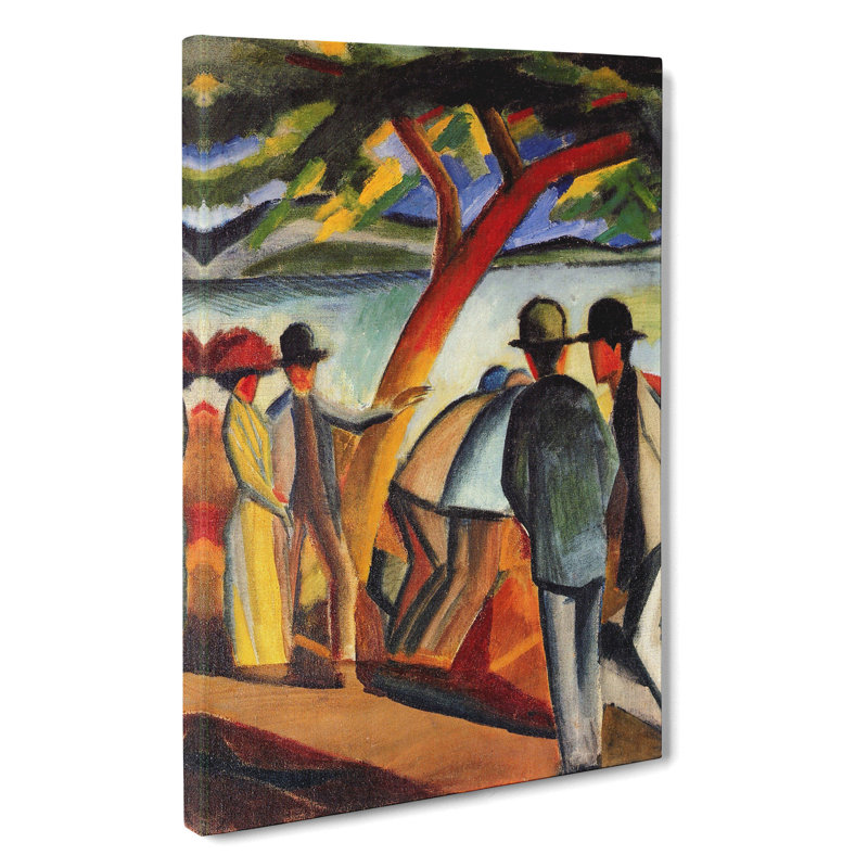 Promenade by August Macke - Wrapped Canvas, 76cm H x 50cm W x 3cm D
