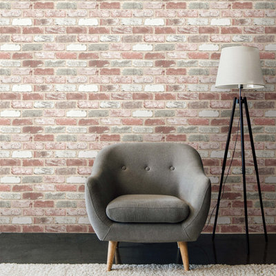 Peel & Stick Brick Roll