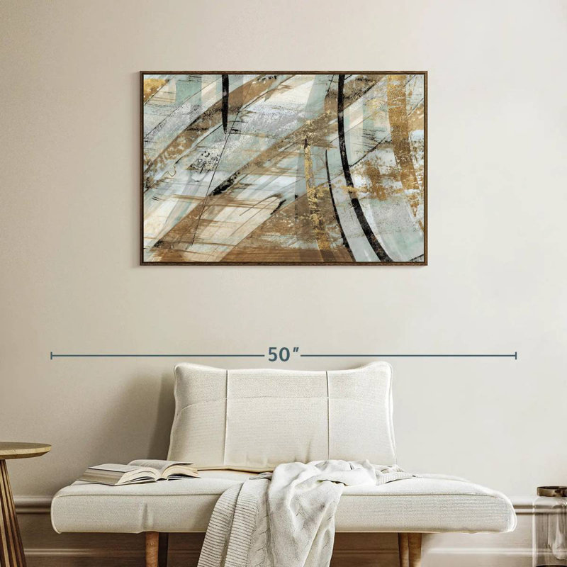Rhythm Fiorella, 37" X 25", Floating Frame Walnut