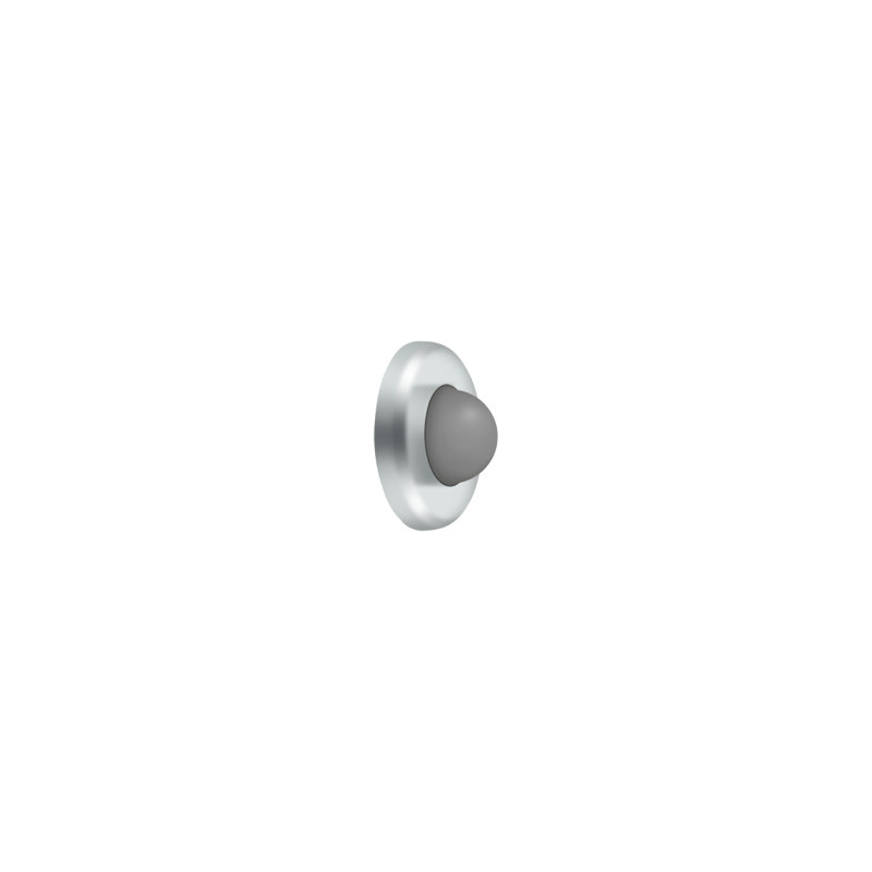 Door Stop, Polished Chrome