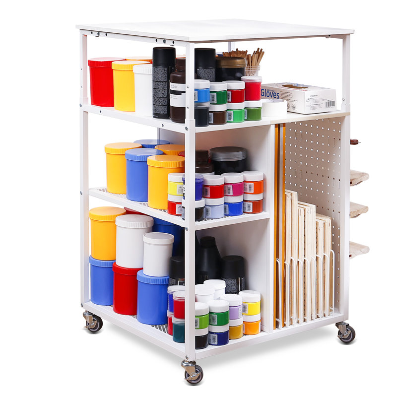Screen Printing Storage Cart Screen Frame Rack Shelf