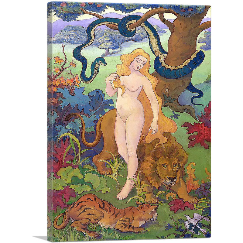 «Eve 1895» par Paul Ranson, reproduction d'art sur toile tendue, H 26 po x l 18 po x P 0,75 po