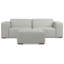 Rex 88" Upholstered Modular Sofa and Ottoman