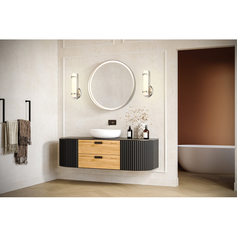 Plafonnier encastré 1 lumière Catey, Nickel poli