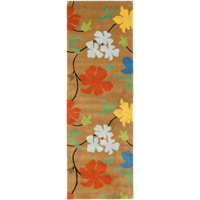 Soho Hand Tufted Wool And Viscose Floral Rug