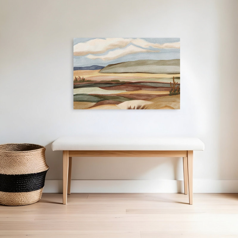 «Southwestern Desert Vista Peaceful Serene Tranquil Landscape Nature», art mural