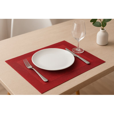 Vinyl Rectangle Placemat Set of 4