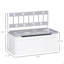 Mobilier de chambre à coucher - Banc de rangement gris avec espace intérieur de 27,3 l L 23,5 po x l 11,75 po, H 19,75 po