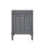 Meuble-lavabo chic 24 po avec lavabo sur le dessus et armoire de rangement à 2 niveaux-46375571-46375588