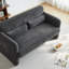 59.06'' 2-Seater Velvet Loveseat Solid Wood Frame with Storage Base, Movable Pillows, Scratch-Free Rubber Feet for Small Spaces-116572446