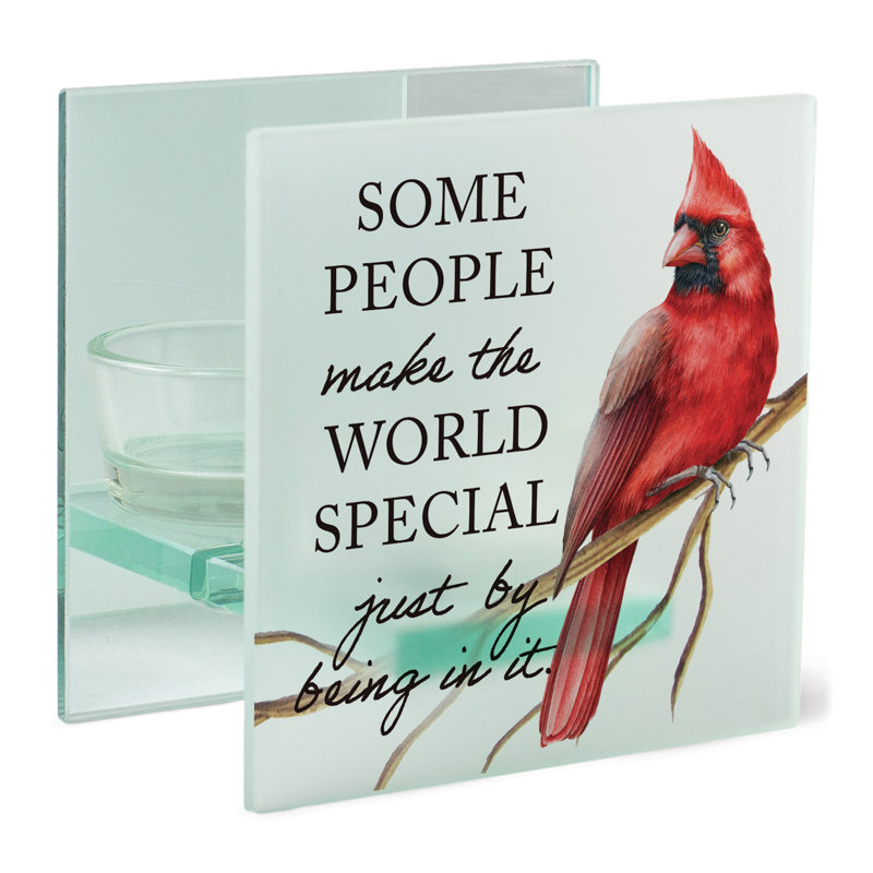 Photophore en verre de 4 po avec bougie inclus