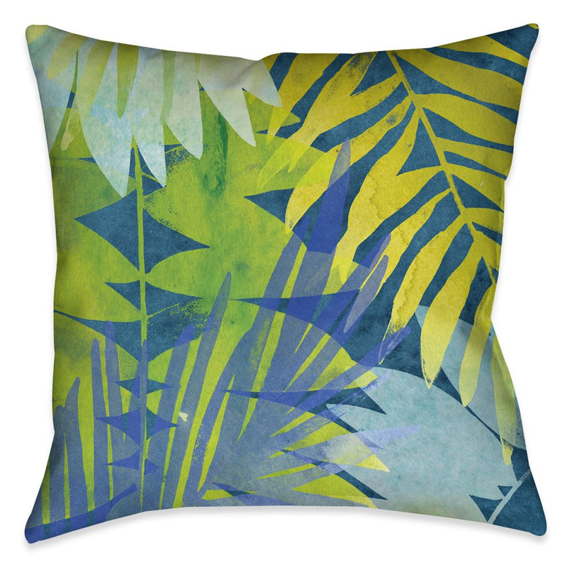Coussin Brilliant Botanicals I, 18 po x 18 po x 1,3 po, Intérieur