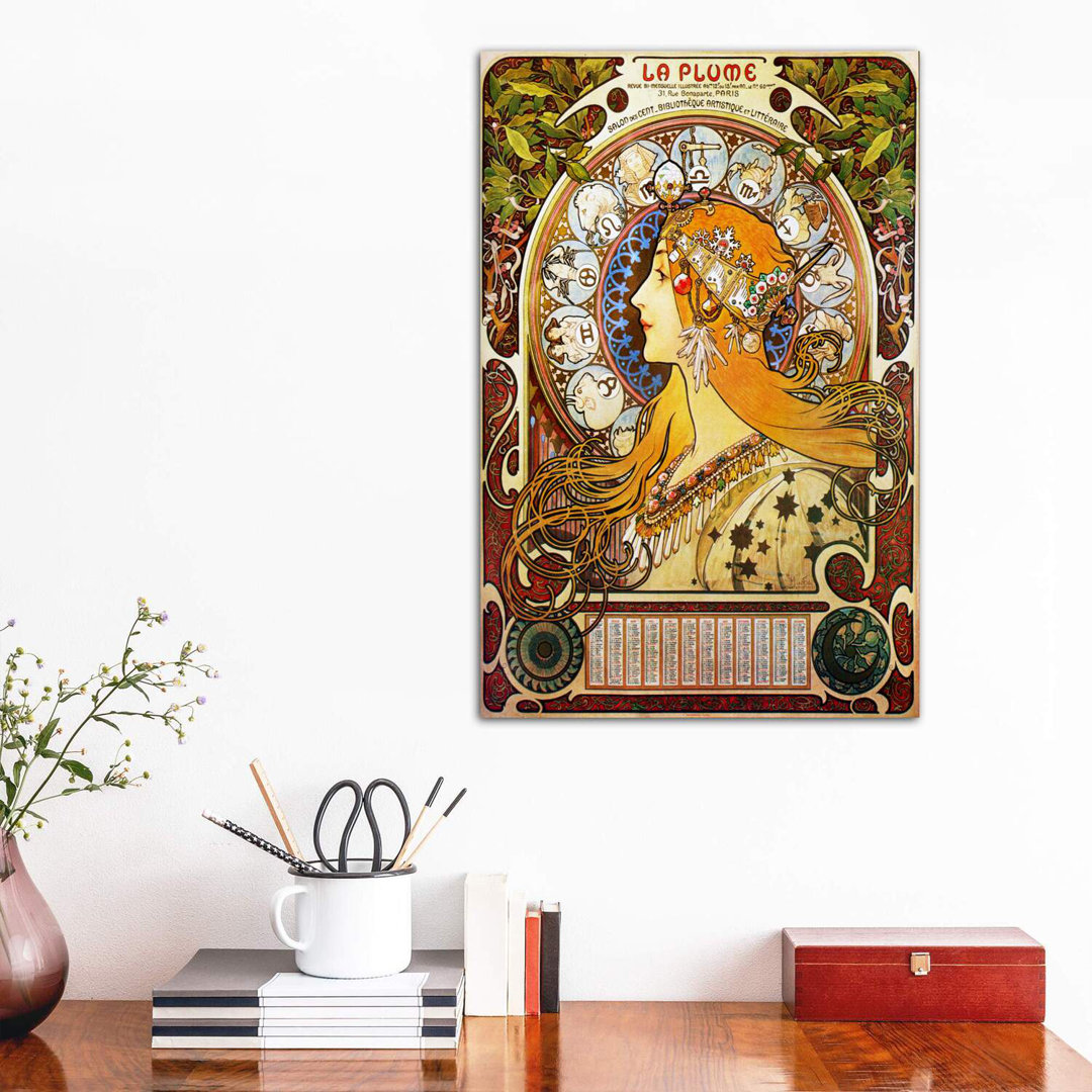 " Zodiac (1896) " by Alphonse Mucha East Urban Home 