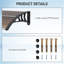 CLIY 75cm W Polycarbonate Cover Retractable Door / Window Awning-129225840