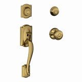 Georgian Handleset with Double Cylinder Deadbolt and Callington Door and Rosette
