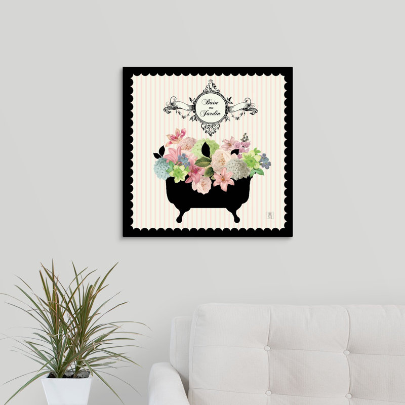 «Bain du Jardin I», impression, H 16 po x l 16 po x P 1,5 po, Toile