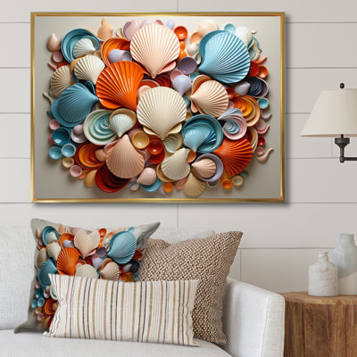 " Seashell Serenity In Geometric II "