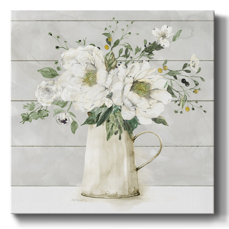 Bouquet de ferme blanc, H 24 po x l 24 po x P 1,5 po