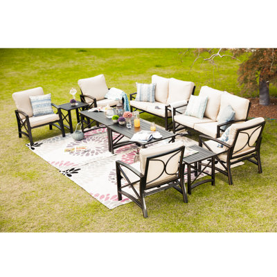 Lilburn 8 - Person Patio Conversation Set with Cushions