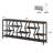 70.9" Extra Long Sofa Table, Rustic Console Table with 4 Tier Storage Shelves For Living Room