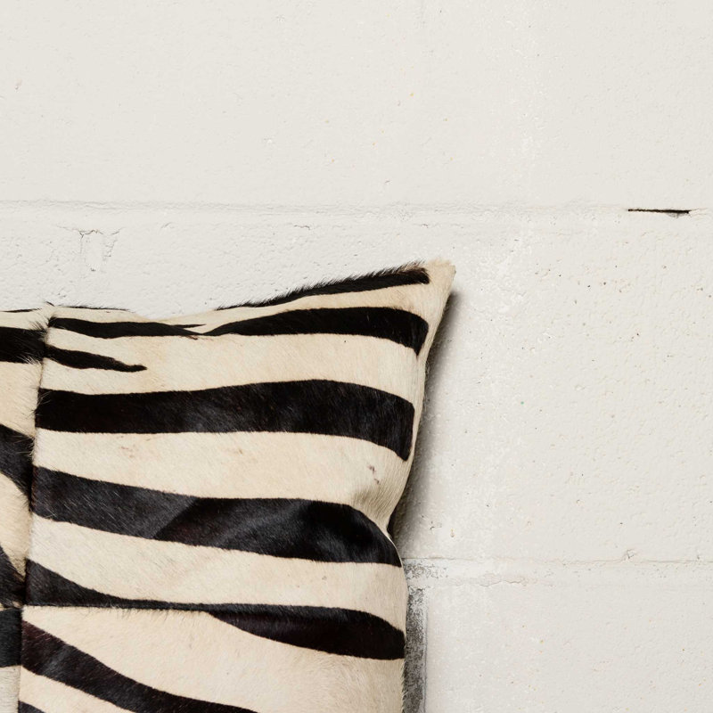 Animal Print Microsuede Throw Pillow