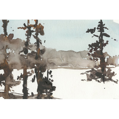 Woodland Sketch III - Wrapped Canvas Painting