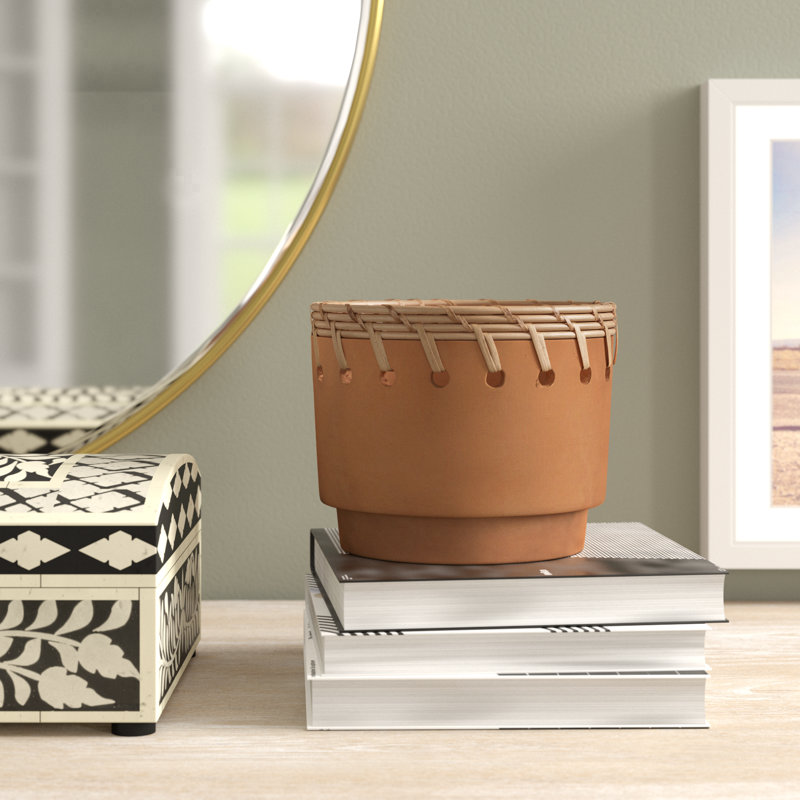 Crimson Pot Planter, 6.25" W